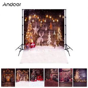 Andoer 1.5*2 meters / 5*7 feet Christmas Holiday Theme Background Photography Backdrop