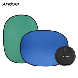 Andoer 1.5*2.0m Collapsible Nylon (2in1) Backdrop Background Panel for Photo & Video Studio Photography