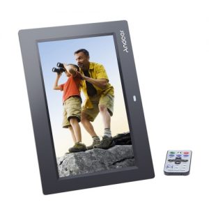 Andoer 10" HD TFT-LCD 1024 * 600 Digital Photo Frame Album Clock MP3 MP4 Movie Player w/ Remote Control