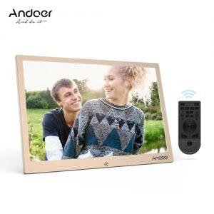 Andoer 12inch Aluminum Alloy LED Digital Photo Frame