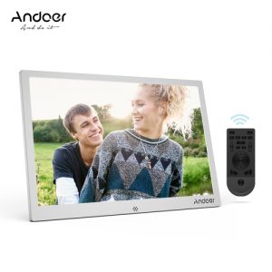 Andoer 12inch Aluminum Alloy LED Digital Photo Frame