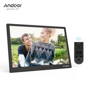 Andoer 12inch Aluminum Alloy LED Digital Photo Frame