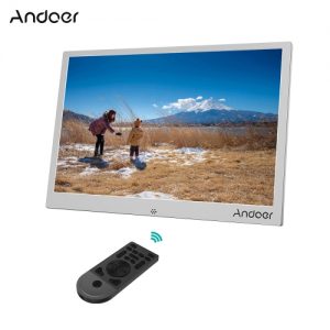 Andoer 13inch Aluminum Alloy LED Digital Photo Frame