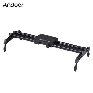 Andoer 40cm/ 15.7in Portable Aluminum Alloy Camera Track Dolly Slider