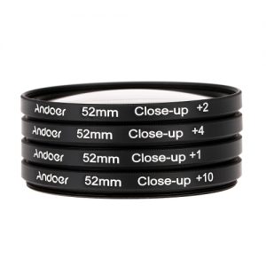 Andoer 52mm Macro Close-Up Filter Set +1 +2 +4 +10 with Pouch for Nikon D7200 D5200 D3200 D3100 Canon Sony Pentax DSLRs