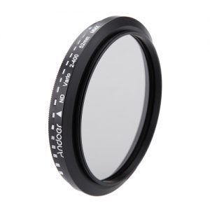 Andoer 52mm ND Fader Neutral Density Adjustable ND2 to ND400 Variable Filter for Canon Nikon DSLR Camera