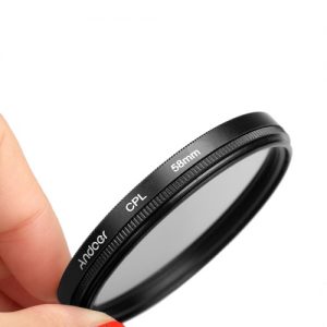 Andoer 58mm UV+CPL+FLD Circular Filter Kit Circular Polarizer Filter Fluorescent Filter with Bag for Nikon Canon Pentax Sony DSLR Camera