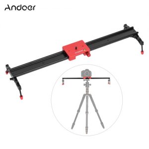 Andoer 60cm/23.6" All Metal Aluminum Alloy Video Track Slider Dolly Rail Stabilizer Max. Load 6kg for Canon Nikon Sony DSLR Cam Camera Camcorder