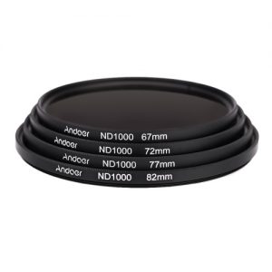 Andoer 67mm ND1000 10 Stop Fader Neutral Density Filter for Nikon Canon DSLR Camera