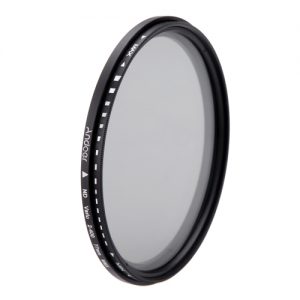 Andoer 77mm ND Fader Neutral Density Adjustable ND2 to ND400 Variable Filter for Canon Nikon DSLR Camera