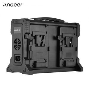 Andoer AD-4KS 4-Channel Camcorder Battery Charger for V-Mount Battery for DSLR Video Camera