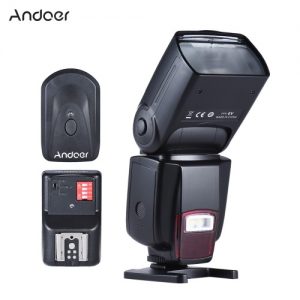 Andoer AD-560? Universal Flash Speedlite On-camera Flash GN50 w/ Adjustable LED Fill Light + Andoer Universal 16 Channels Radio Wireless Remote Speedlite Flash Trigger