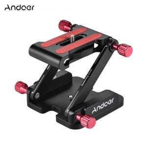 Andoer Aluminum Alloy Folding Quick Release Plate Camera Ball Head