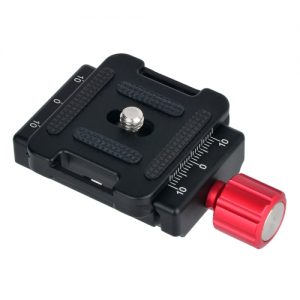 Andoer DC-34 Quick Release Plate Clamp Adapter with One Quick Release Plate 1/4" Screw for Arca-Swiss AS Standard QR Tripod Head