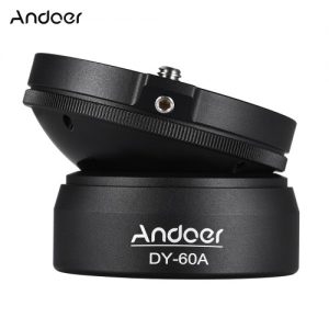 Andoer DY-60A Aluminum Alloy Tripod Leveling Base Panorama Photography Ball Head 15