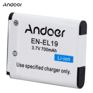 Andoer EN-EL19 Rechargeable Replacement Camera Camcorder Li-ion Lithium Battery for Nikon S32 S33 S7000 S6900 S6800 S3700 S2900 S2500 S4100 S3100