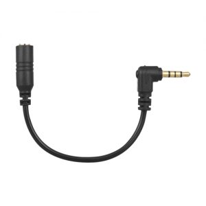 Andoer EY-S04 3.5mm 90 Degree Right Angled Microphone Adapter Cable