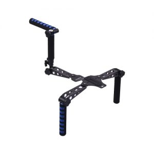 Andoer Foldable Aluminium Alloy Movie Filming Video DSLR Handheld Grip Shoulder Mount Stabilizer