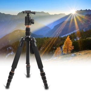 Andoer Foldable Portable Extendable Aluminium Alloy Tripod Unipod Monopod with Ball Head for Canon Nikon Sony DSLR Camera