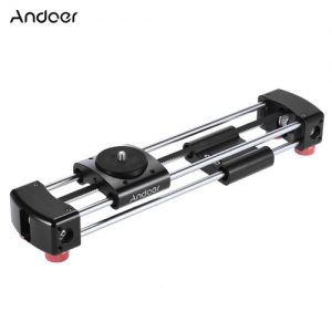 Andoer GT-V250 Mini Manual Track Slider Camera Video Slider 365mm Double Sliding Distance for GoPro Action Camera Smartphone Pocket Camera Mini SLR Camera