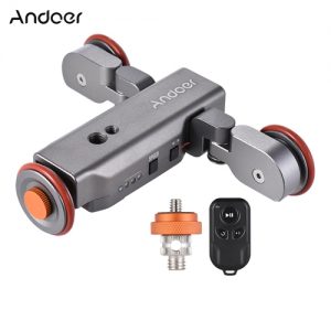 Andoer L4 Autodolly 3-Wheel Pulley Car Slider Rolling Skater