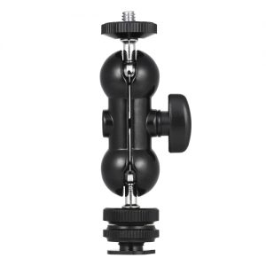 Andoer Multi-Function Double Ballhead Bracket