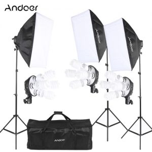 Andoer Photography Studio Portrait Product Light Lighting Tent Kit Photo Equipment