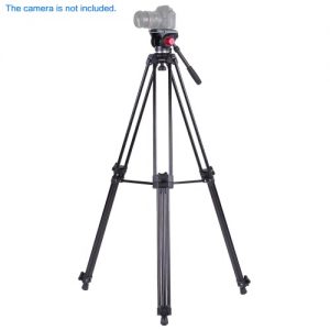 Andoer Professional Aluminum alloy Panorama Tripod Fluid Hydraulic Head Ballhead for Canon Nikon Sony DSLR Camera & Video Recorder DV Max Height 72 Inches Max Load 8KG with Carrying Bag