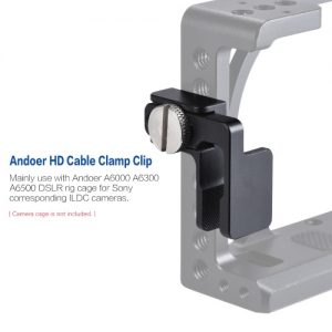 Andoer Protective Aluminum Alloy Video Camera Cage Stabilizer Protector with Cable Clamp for Sony A6000 A6300 A6500 NEX7 ILDC to Mount Microphone Monitor Tripod Lighting Accessories