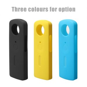 Andoer Protective Silicone Rubber Cover Soft Case Protector Skin Cover for Ricoh Theta S 360 Degree Panoramic Panorama Camera