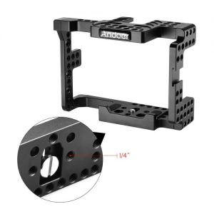 Andoer Protective Video Camera Cage Stabilizer Protector w/ Top Handle for Sony A7II A7RII A7SII ILDC Mirrorless Camcorder