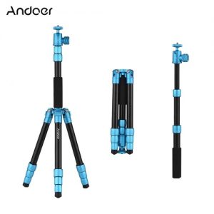 Andoer Q066 51inch Lightweight Portable Travel Camera Tripod Stand Selfie Stick