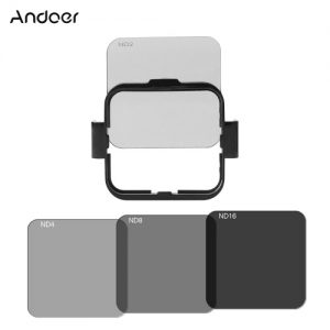 Andoer Square Lens Filter Protector Kit Set(ND2/ND4/ND8/ND16) for GoPro Hero4 Session w/ Filter Mounting Frame Holder