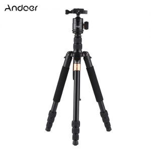 Andoer TP-668S Portable Aluminum Alloy Tripod Photography Travel Tripod