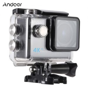 Andoer? Ultra HD Action Sports Camera 2.0" LCD 16MP 4K 25FPS 1080P 60FPS 4X Zoom WiFi 25mm 173 Degree Wide-Lens Waterproof 30M Car DVR DV Cam Diving Bicycle Outdoor Activity