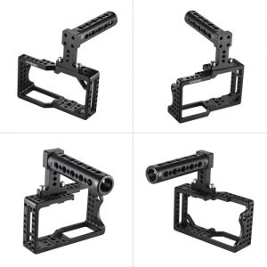 Andoer Video Camera Cage Stabilizer Protector for BMPCC Camera to Mount Microphone Monitor Tripod LED Light Photographic Accessories