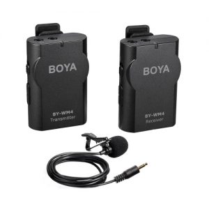 BOYA BY-WM4 2.4GHz Wireless Lavalier Lapel Mic Microphone