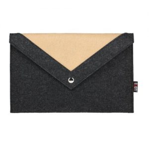 BUBM Laptop Bag for 15.4 Inches Macbook Pro Notebook Carrying Case Wool Felt Computer Cover Black