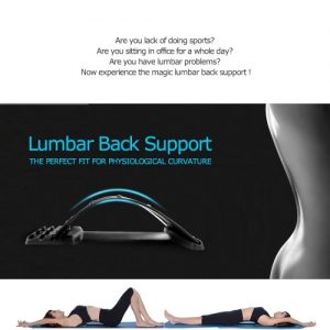 Back Massage Stretcher Lumbar Back Support Spine Pain Relief Chiropractic Health Care Relax Mate Stretcher 4 levels Fitness Equipment