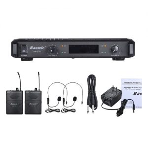 Baomic BM-U752 Professional Dual Channel UHF Digital Wireless Headset Microphone System