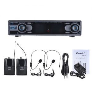 Baomic D-332 Professional Dual Channel UHF Digital Wireless Headset Microphone System