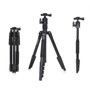 Benro IT15 Portable Aluminum Alloy Travel Tripod Kit with Ball Head Monopod for Canon Nikon Pentax Camera & DV