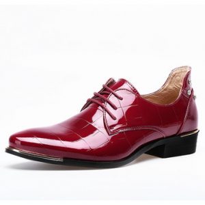 Big Size Men British Style Microfiber Leather Pointed Toe Rivet Formal Shoes