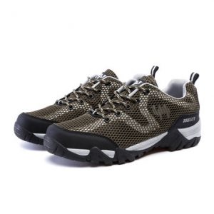 Big Size Men Women Lover Mesh Breathable Anti Skip Lace Up Outdoor Hiking Shoes