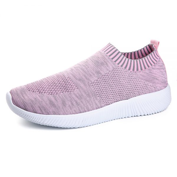 Big Size Women Trainers Casual Walking Comfy Mesh Slip On Shoes