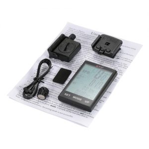 Bike Computer Wireless Bicycle Speedometer Odometer Temperature Backlight Water Resistant for Cycling Riding Multi Function