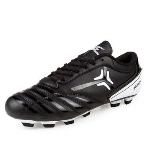 Black Stripe Color Match Studs Shock Absorption Football Shoes