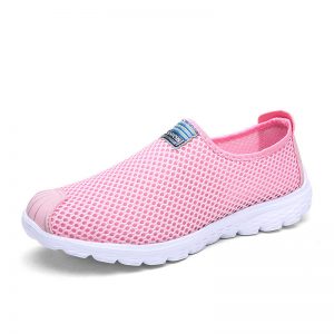 Breathable Mesh Soft Slip On Athletic Causal Shoes For Women