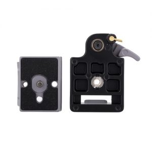 Camera 323 Quick Release Clamp Adapter + Quick Release Plate Compatible for Manfrotto 200PL-14 Compat Plate