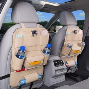 Car Storage Bag Pu Leather Hanging Bag Multi-functional Carriage Bag